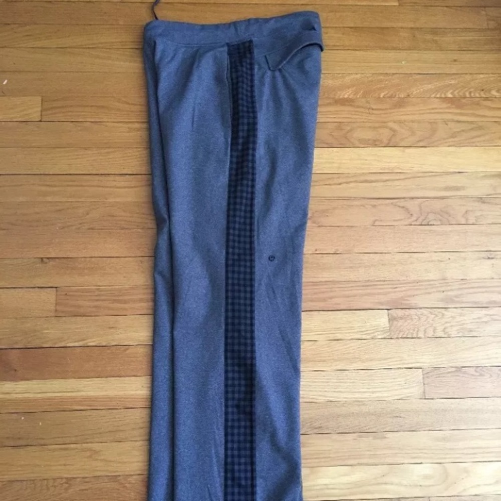 Lululemon Plaid Kung Fu Pant Medium Grey